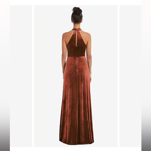 Threads Auburn Moon Velvet Halter Dress - Picture 4 of 10